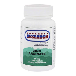 Dark Slate Gray Advanced Research - Zinc Arginate 60 mg. - 200 Tablets