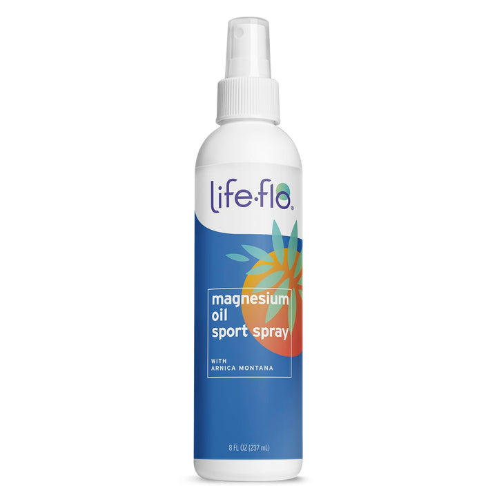 LIFE-FLO Magnesium Oil Sport Spray w/Arnica and Peppermint Oil - Magnesium Spray for Athletes or After Workouts - Soothes Overworked Muscles and Joints When Massaged Into Skin - 60-Day Guarantee, 8oz
