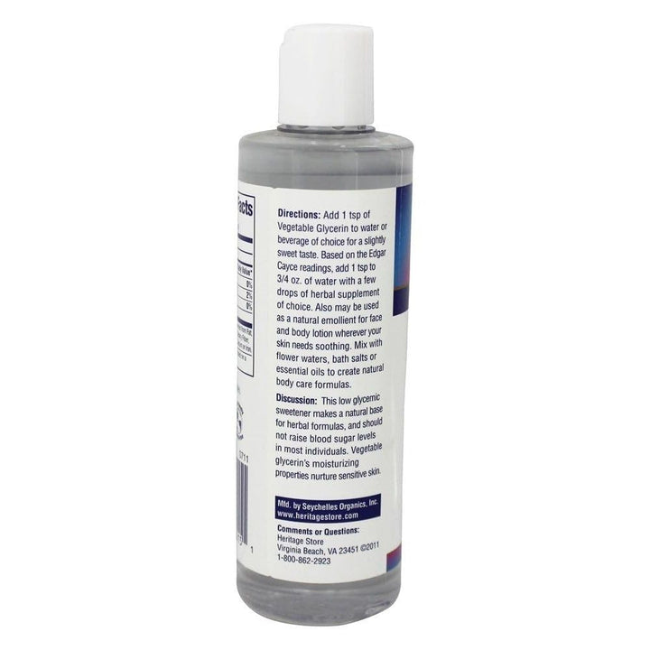 Heritage Store Vegetable Glycerin, 8 Ounce