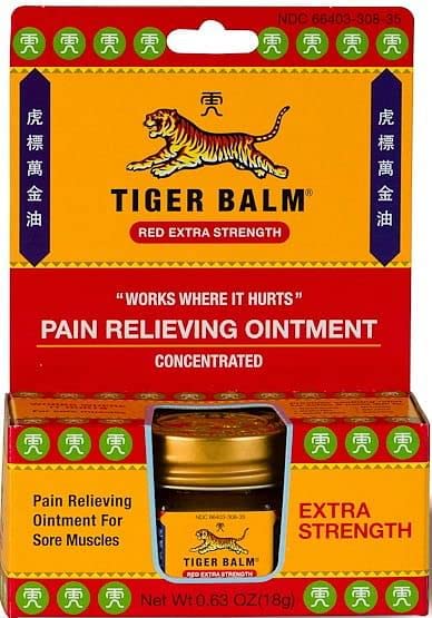 Plum Flower Tiger Balm Red Extra Strength Ointment, 18 Gram - 6 per case. by MayWay