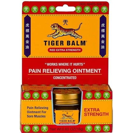 Plum Flower Tiger Balm Red Extra Strength Ointment, 18 Gram - 6 per case. by MayWay