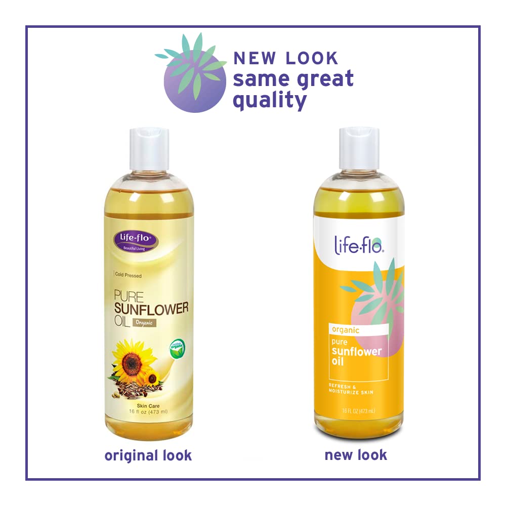 LIFE-FLO Carrier Oil | 16oz (Pure Sunflower Oil)