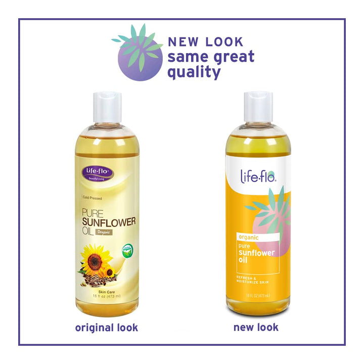 LIFE-FLO Carrier Oil | 16oz (Pure Sunflower Oil)