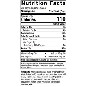 Metagenics Perfect Protein� Whey � Cross-Flow Micro-Filtered Whey Isolate & Hydrolyzed Whey Protein | 30 Servings (Chocolate, 30 Servings) - The Oasis of Health