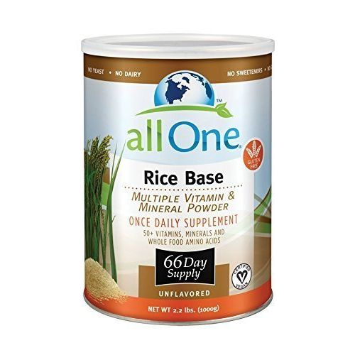 All One Powder Multiple Vitamins &amp; Minerals, Rice Base, 2.2 Pounds