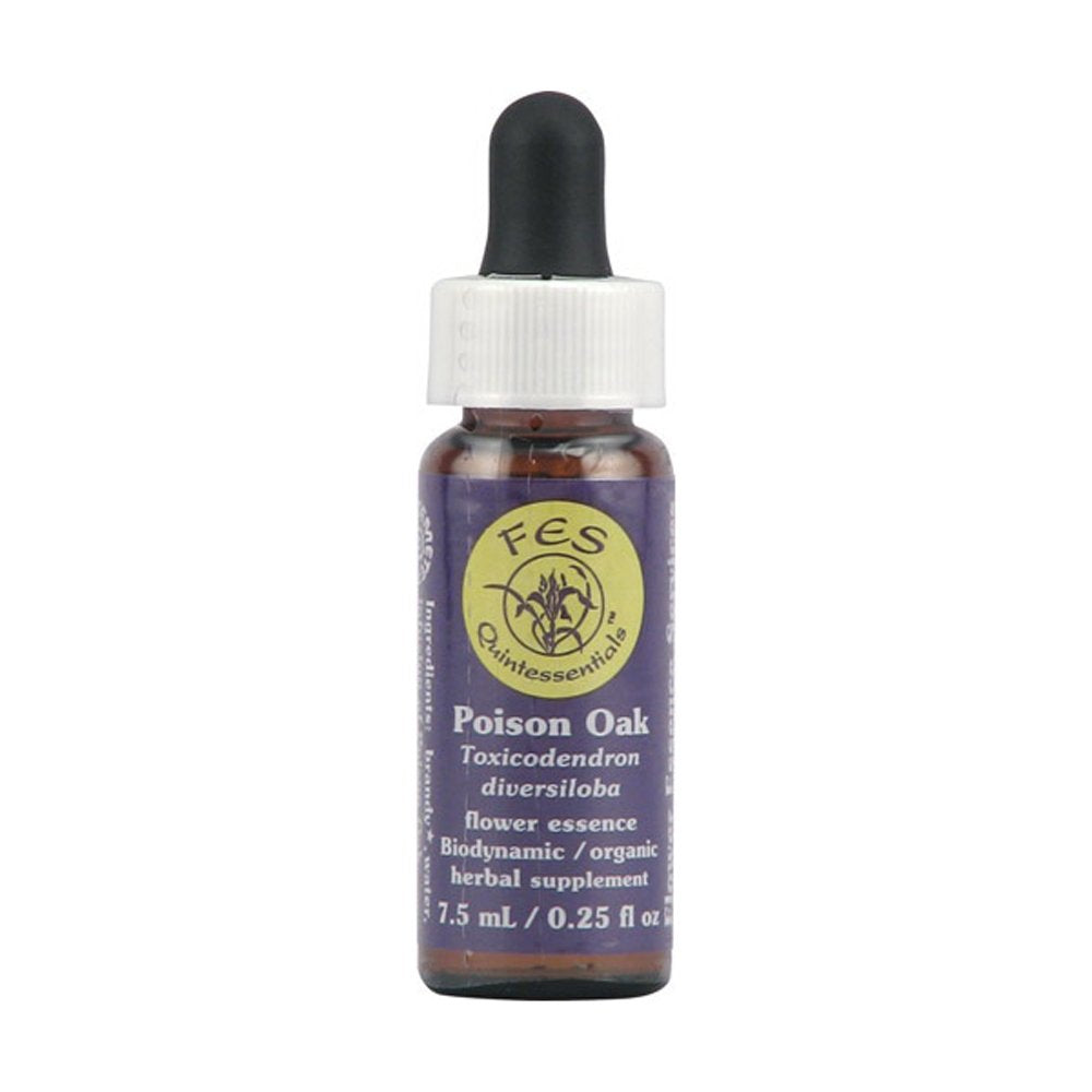 Flower Essence Services Supplement Dropper, Poison Oak, 0.25 Ounce