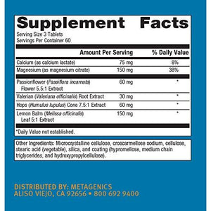 Metagenics MyoCalm Plus - Muscle Relaxation and Comfort Formula, 180 Tablets - The Oasis of Health