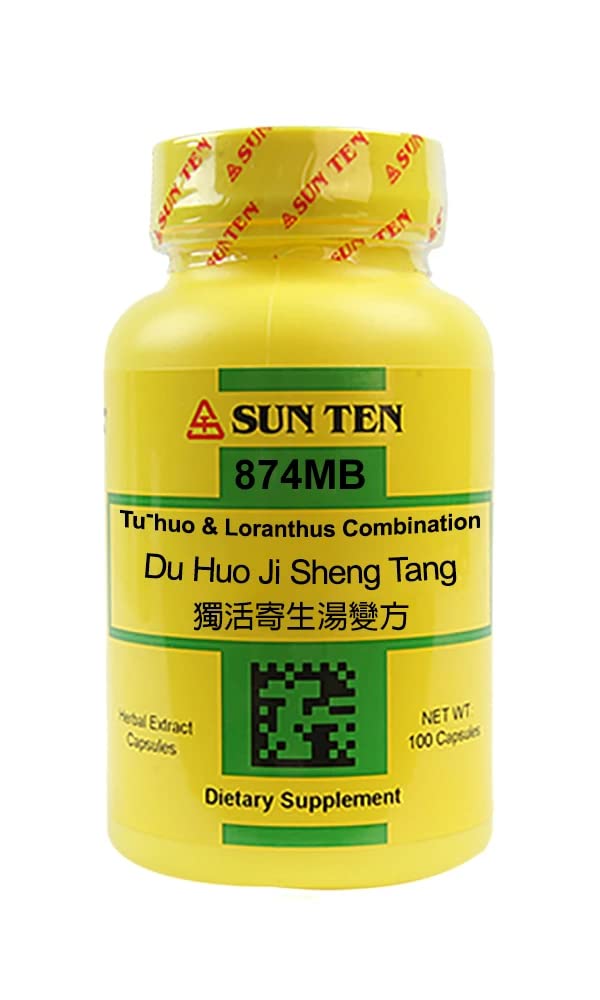 Sun Ten-Du Huo Ji Sheng Tang (Tu-huo &amp; Loranthus-Vaeicum Combination), 100 Capsules/