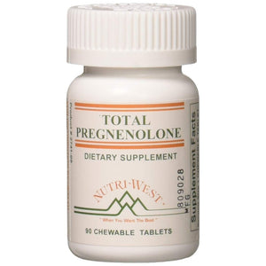 Light Gray Nutri West Total Pregnenolone - 90 Chewable Tablets
