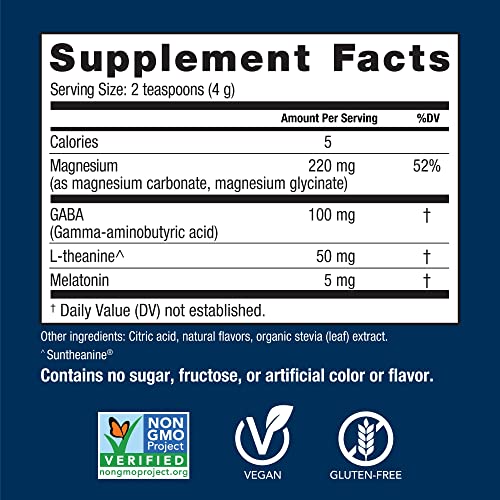 Natural Vitality Calm Sleep Drink Mix with Magnesium and Melatonin, Mixed Berry Flavor, 4 Ounces (Package May Vary)
