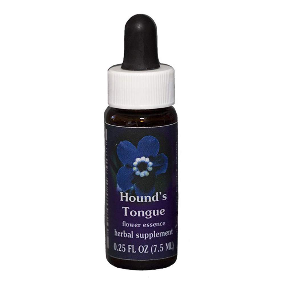 Flower Essence Services Supplement Dropper, Hounds Tongue, 0.25 Ounce