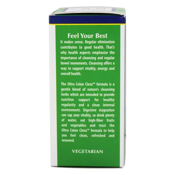 Natural Balance Ultra Colon Clenz | Herbal Cleansing &amp; Regularity Formula for Overnight Support | 60 VegCaps, 60 Serv.