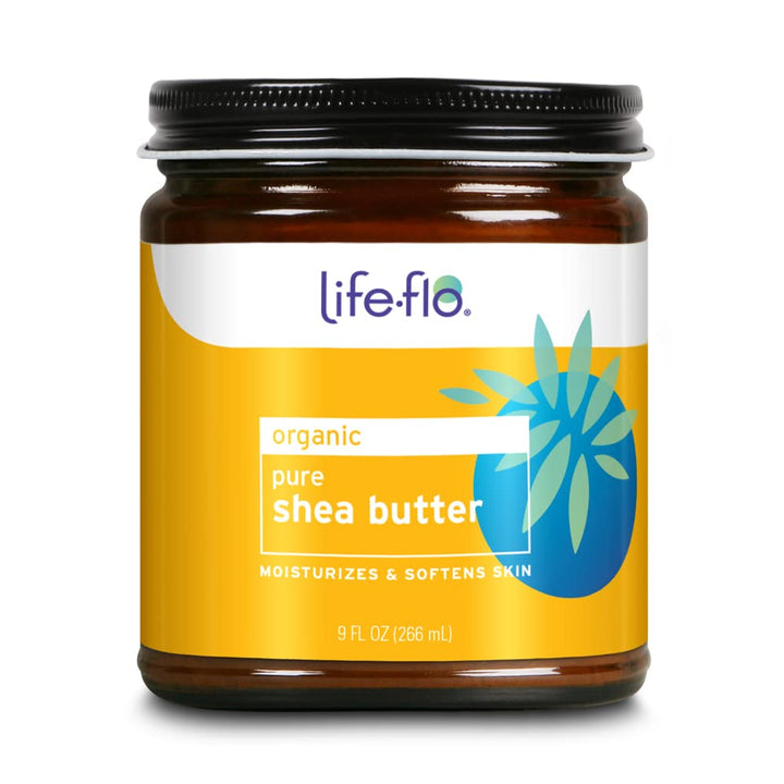 LIFE-FLO Pure Organic Shea Butter, Unrefined | Moisturizes, Smooths &amp; Conditions Skin, Hair &amp; Scalp | No Parabens | 9oz