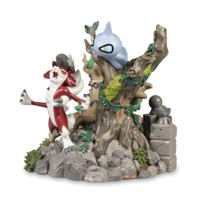 Pokémon Center: Haunted Pokémon Village: Lycanroc Howling Hill Figure