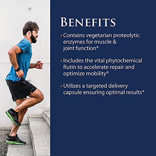 Enzyme Science Myomend, 60 Capsules  Muscle &amp; Joint Support  Formulated with Bromelain and Rutin  Enzyme Health Supplement  Vegan and Kosher