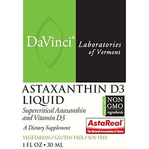 Davinci Laboratories Astaxanthin D3 Liquid - 1 fl oz - The Oasis of Health