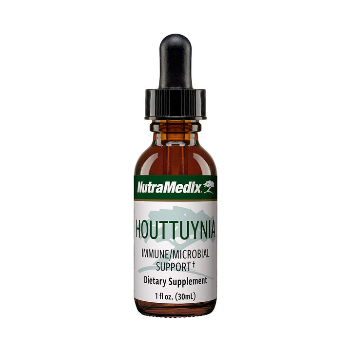 NutraMedix Houttuynia - Gastrointestinal, Immune System &amp; Microbial Support Tincture - Helps with Digestion, GI Health &amp; Body Detox Cleanse - Plant-Based Liquid Drops (1 oz / 30 ml)