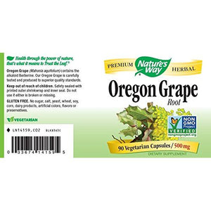 Nature's Way Oregon Grape Root, 100 Capsules (Pack of 2) - The Oasis of Health