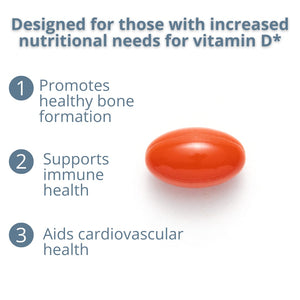 Metagenics Vitamin D3 10,000 IU with Vitamin K2 - Vitamin D Supplement for Healthy Bone Formation, Cardiovascular Health, and Immune Support - 60 Count - The Oasis of Health