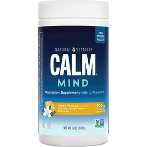 Natural Vitality Calm Mind - Honey Vanilla 6 oz Pwdr