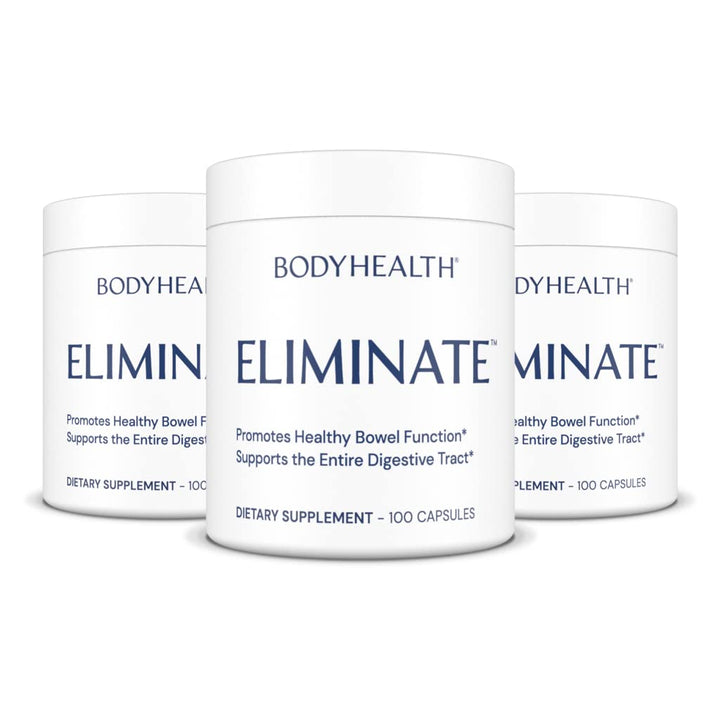 BodyHealth Intestinal Cleanse - Eliminate, Colon Cleanser Detox, Gentle Laxative Pills and Bowel Flush Constipation Relief for Adults, Body Cleanse for Colon Health and Clean Gut (100 Capsules)