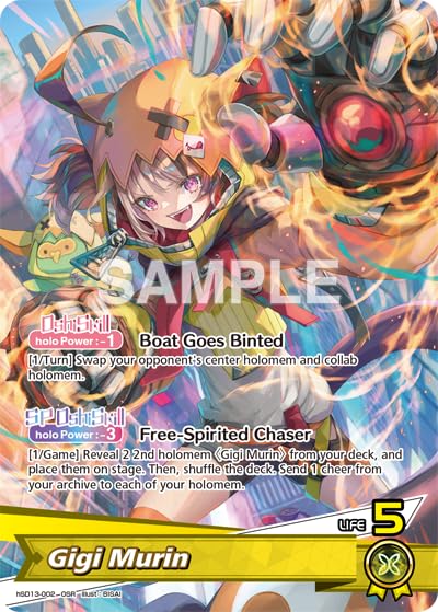 hololive OFFICIAL CARD GAME Start Deck – Oshi Justice, English Edition, 72-Card Preconstructed Deck (hOCG-hSD13e)