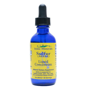 Eidon Ionic Minerals Liquid Sulfur Concentrate  2 Oz Bottle - The Oasis of Health