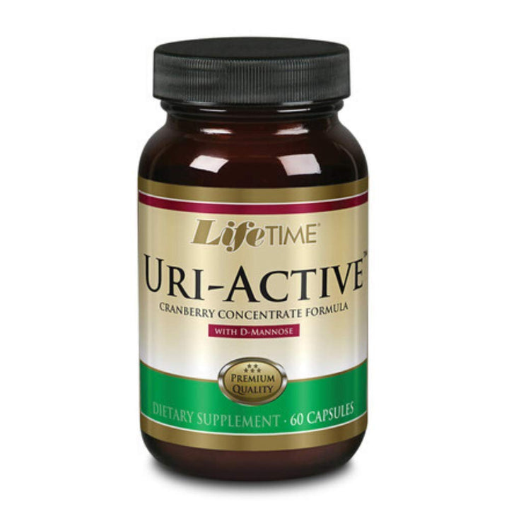 LIFETIME Uri-Active w/D-Mannose &amp; Cranberry, Veg Cap (Btl-Glass) | 60ct