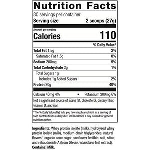 Metagenics Perfect Protein� Whey � Cross-Flow Micro-Filtered Whey Isolate & Hydrolyzed Whey Protein | 30 Servings (Vanilla, 30 Servings) - The Oasis of Health