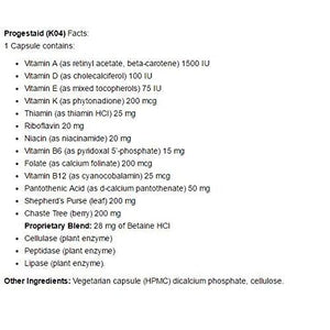 Apex Energetics K-4 Progestaid (90 Caps) - The Oasis of Health