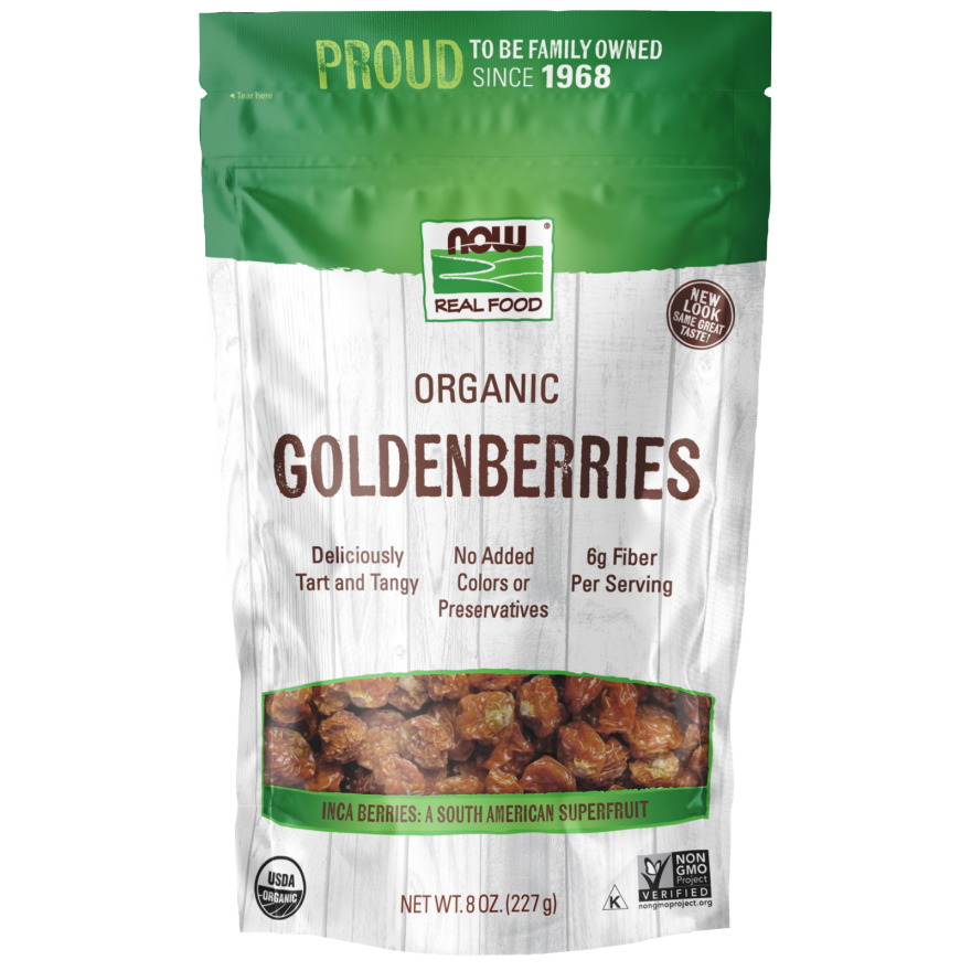 Now Real Foods GoldenBerries Organic 8oz - 5698