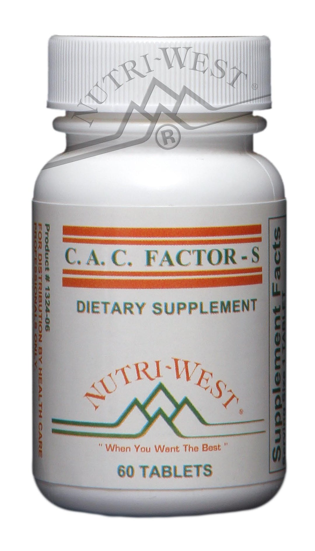 Nutri-West - C.A.C. Factor-S - 60 Tablets - The Oasis of Health