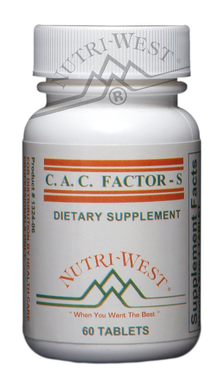 Nutri-West - C.A.C. Factor-S - 60 Tablets - The Oasis of Health