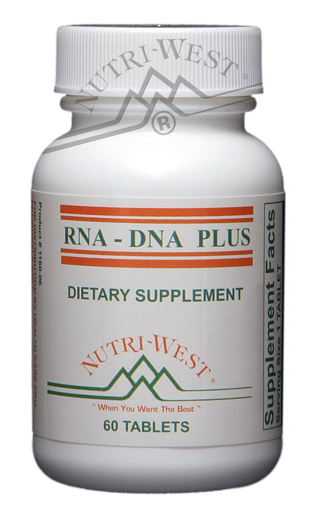 Nutri-West - RNA-DNA Plus - 60 Chewable Tablets - The Oasis of Health