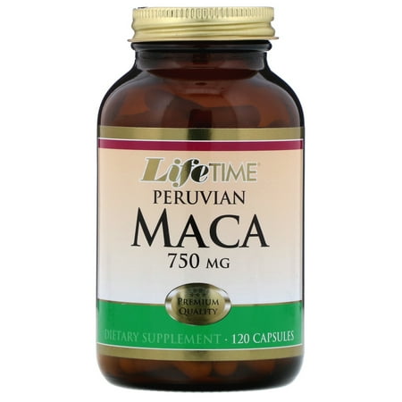 Peruvian Maca  750 mg  120 Capsules  LifeTime Vitamins