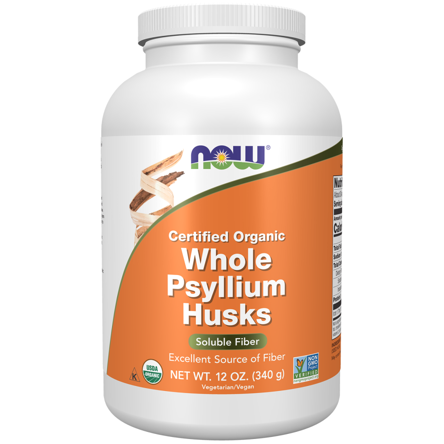 Now Foods Whole Psyllium Husks Organic 12oz - 5968