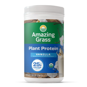 Slate Gray Amazing Grass Plant Protein Vanilla 18 Servings 1.7 Pounds