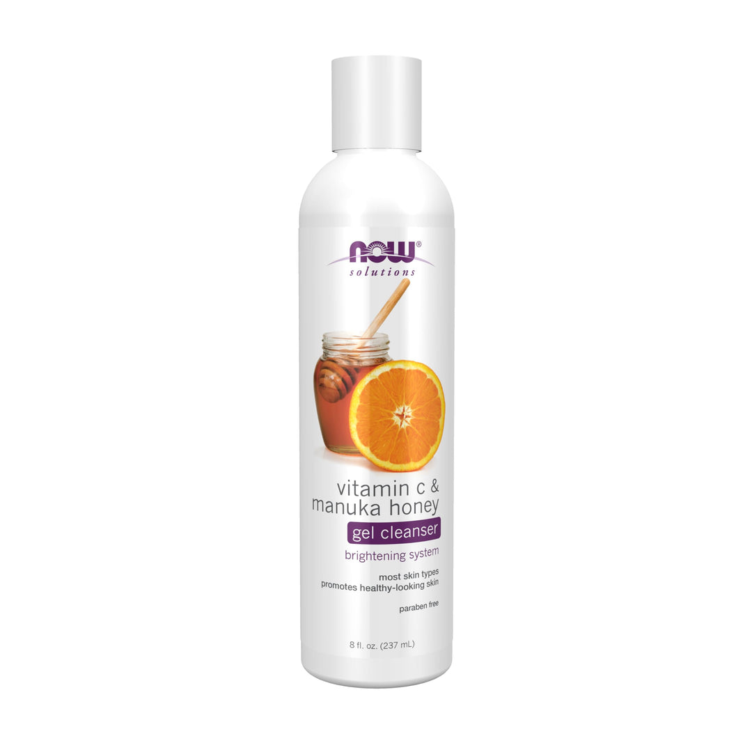Now Solutions Vitamin C &amp; Manuka Honey Gel Cleanser 8oz - 7997 - 2 packs