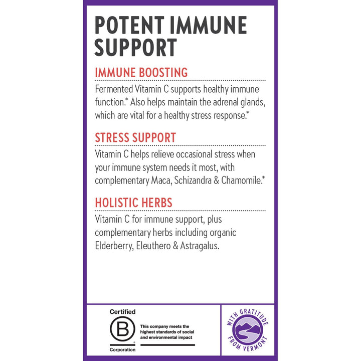 New Chapter® Vitamin C Immune Defense Supplement + Elderberry – Excellent Source of Vitamin C, One Daily Tablet for Healthy Immune Support, Made with Organic Herbs, Non-GMO, Gluten Free, 90 ct