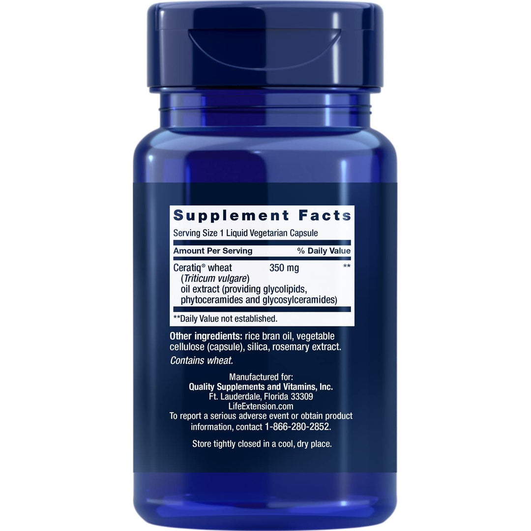 Life Extension Skin Restoring Ceramides, 30 Liquid Vegetarian Capsules (Pack of 2) - The Oasis of Health