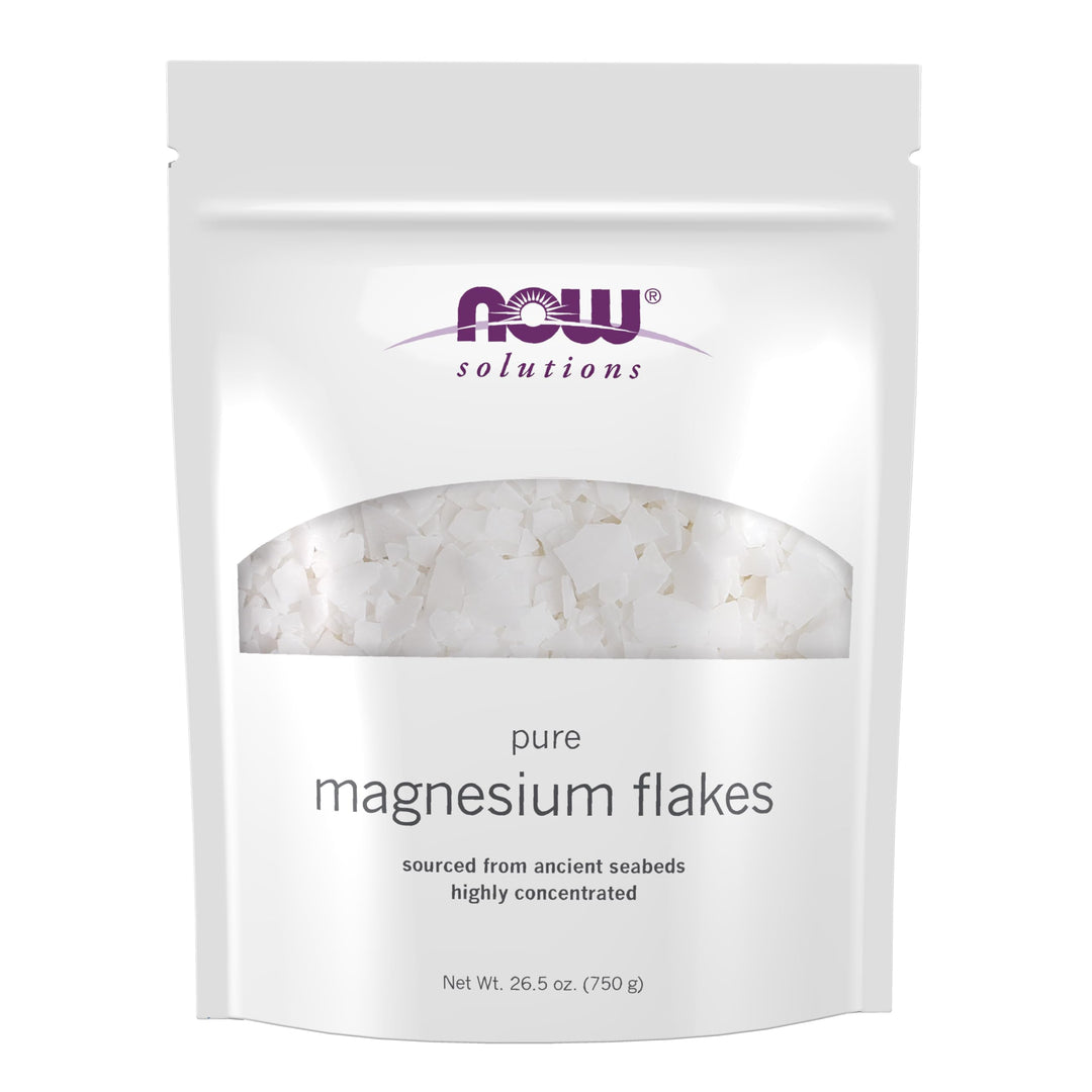 NOW Foods Now Solutions, Magnesium Flakes, from the Ancient Seabed, 26.5 oz