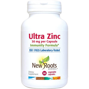 New Roots Herbal Ultra Zinc 30 mg 90 Capsules - The Oasis of Health