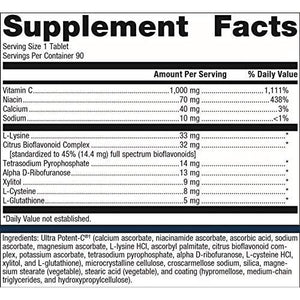 Metagenics Ultra Potent-C Vitamin C 1000mg - Gentle, Buffered Vitamin C Supplement for Immune Support, Designed to Help Prevent Stomach Upset - 90 Count - The Oasis of Health