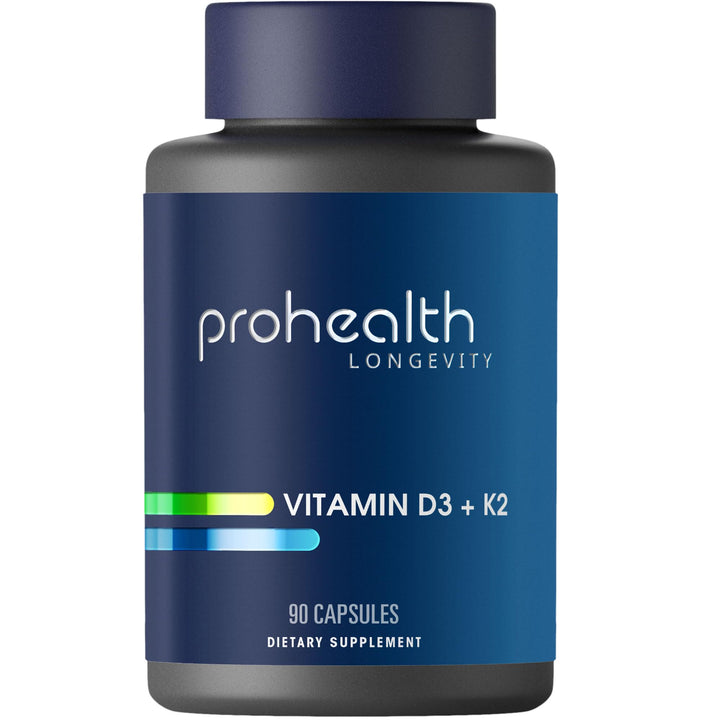 ProHealth Vitamin D3 + K2 | 90 Capsules | Bioactive VegD3® &amp; MK-7 for Bone, Heart &amp; Immune Support | Non-GMO, Triple Lab-Tested, USA GMP-Certified