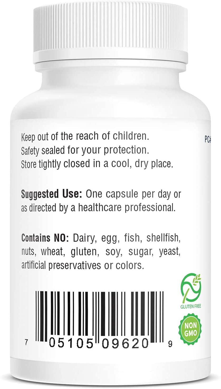 Bio-Tech Pharmacal B3-500, 100 Capsules – All-Natural Supplement – Supports Cardiovascular, Nerve, &amp; Skin Health – No Dairy, Fish, Gluten, Peanut, Shellfish, GMOs, &amp; Soy – No Artificial Colors