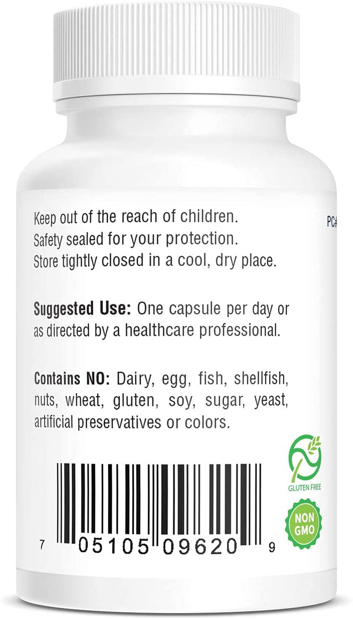 Bio-Tech Pharmacal B3-500, 100 Capsules – All-Natural Supplement – Supports Cardiovascular, Nerve, &amp; Skin Health – No Dairy, Fish, Gluten, Peanut, Shellfish, GMOs, &amp; Soy – No Artificial Colors