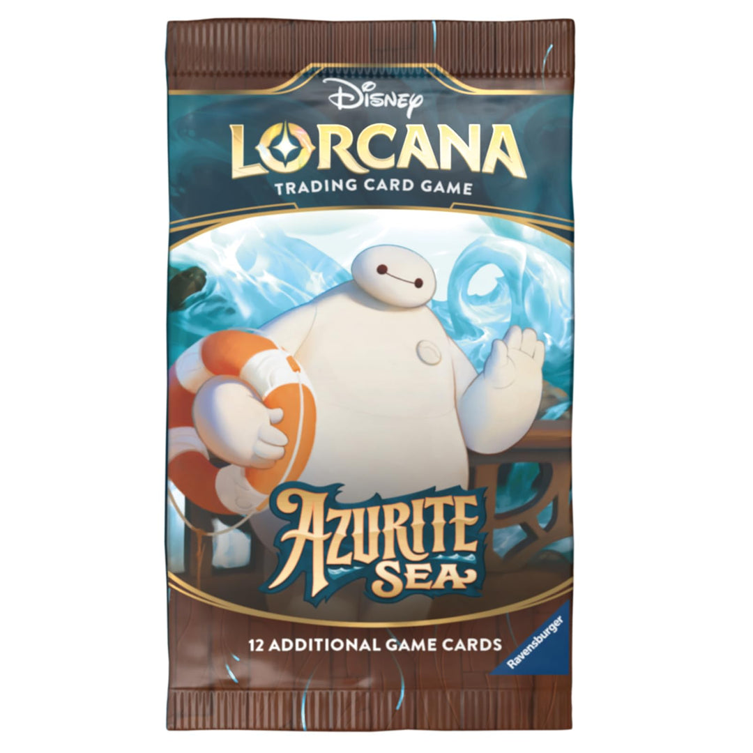 Ravensburger Disney Lorcana TCG: Azurite Sea Assorted Single Booster Pack (12 Cards) | Collectible Trading Cards | Ideal for Disney Fans &amp; TCG Players | Suitable for Ages 8+