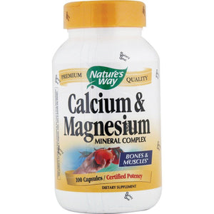 NATURE'S WAY CALCIUM & MAGNESIUM, 100 CAP - The Oasis of Health