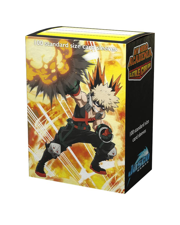 Arcane Tinmen Dragon Shield Sleeves – Matte Art: My Hero Academia: Bakugo Explode 100 CT - MTG Card Sleeves are Smooth &amp; Tough - Compatible with Pokemon, MHA CCG &amp; Magic The Gathering Cards (AT-16036)