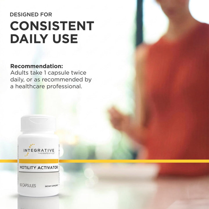 Integrative Therapeutics Motility Activator - GI Motility &amp; Gut Health Support Supplement* - Supports Gastrointestinal Comfort* - Dairy-Free &amp; Gluten-Free - 60 Capsules (60 Servings)